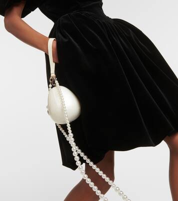 Off-shoulder velvet mini dress | Simone Rocha