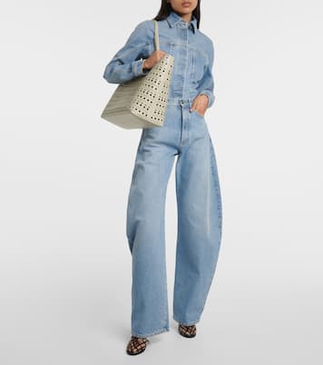 Borsa Mina 44 Vienne Wave in pelle | Alaïa