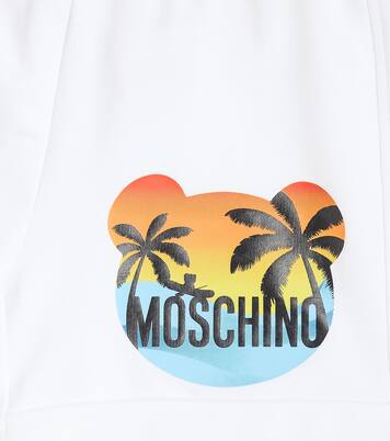 Printed cotton-blend jersey shorts | Moschino Kids