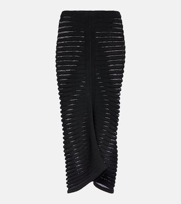 Skeleton knitted midi skirt | Alaïa