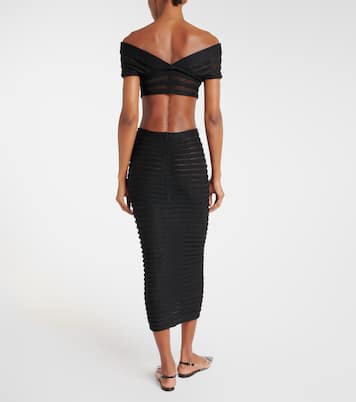 Skeleton knitted midi skirt | Alaïa