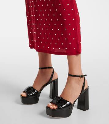 Plateausandalen Paradì aus Lackleder | Gianvito Rossi