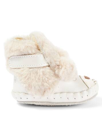 Baby Schuhe Kapi aus Leder und Faux Fur | Donsje