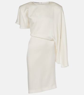 Robe midi asymétrique en satin | Stella McCartney