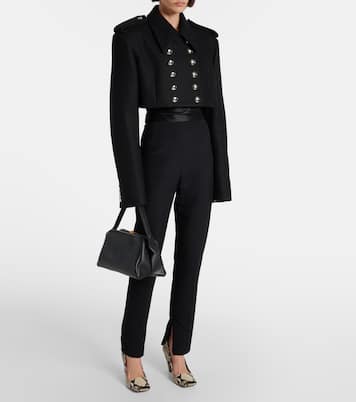 Cropped-Jacke Leara aus einem Wollgemisch | Khaite