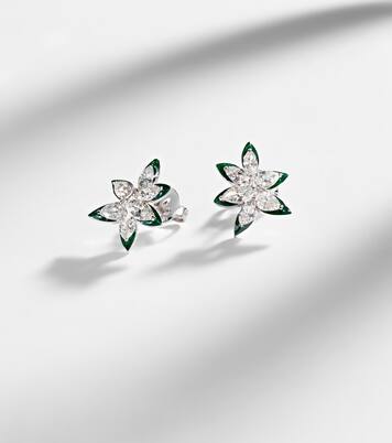 Orecchini in oro bianco 18kt con diamanti | Kamyen