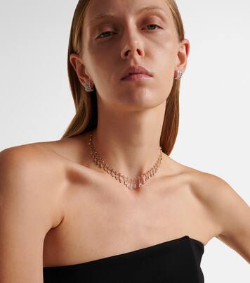 Golden Drop 18kt rose gold necklace with diamonds | Kamyen