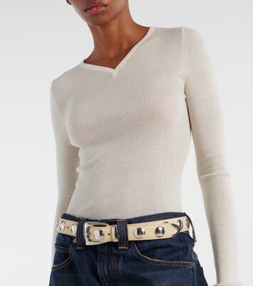 Verzierter Gürtel Benny aus Leder | Khaite