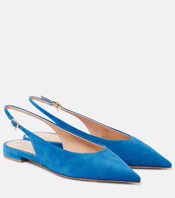 Suede slingback flats | Gianvito Rossi