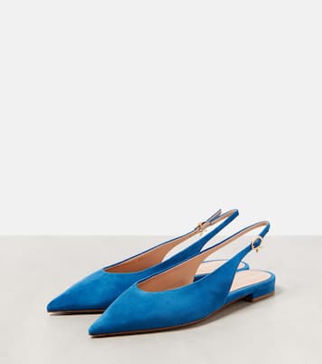 Suede slingback flats | Gianvito Rossi