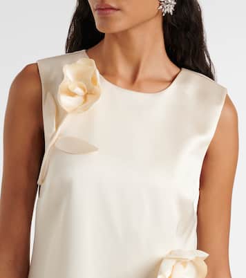 Minikleid aus Satin | Self-Portrait