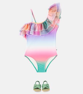 Nilla ruffled one-shoulder swimsuit | Molo