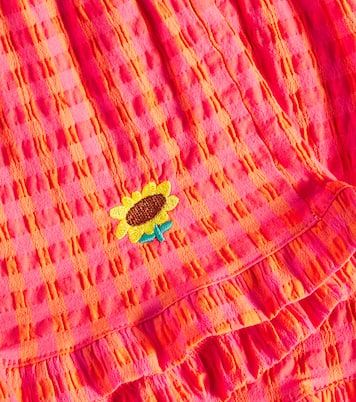 Ruffled vichy cotton-blend shorts | Bobo Choses