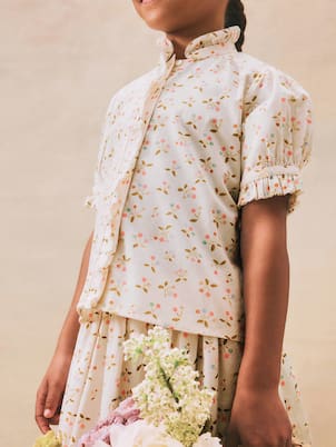 Camisa Cindy de algodón estampada | Bonpoint