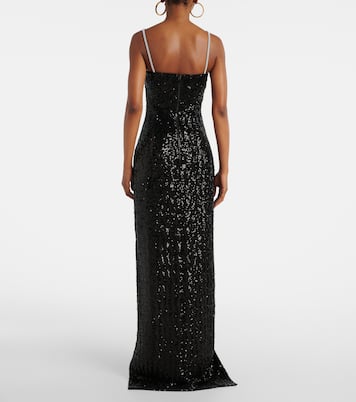 Verzierte Robe aus Crêpe  | Balmain