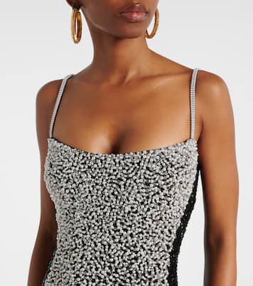 Verzierte Robe aus Crêpe  | Balmain