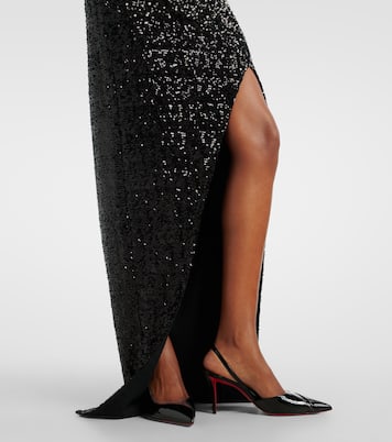 Verzierte Robe aus Crêpe  | Balmain