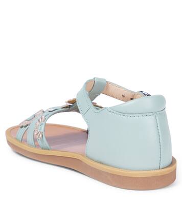 Sandalias Poppy de piel con apliques | Pom d'Api