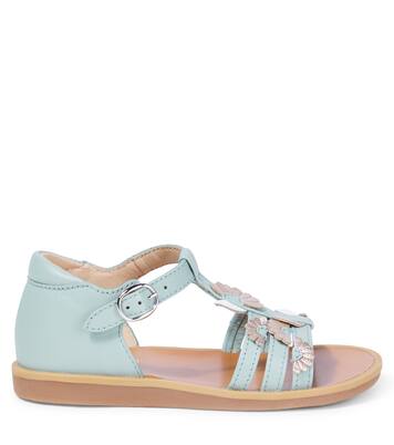 Sandalias Poppy de piel con apliques | Pom d'Api