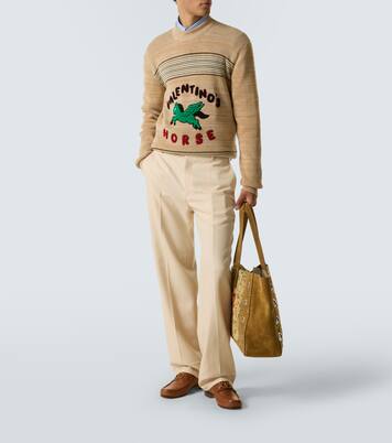 Logo wool and cotton sweater | Valentino