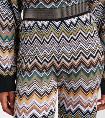 High-Rise-Schlaghose aus Häkelstrick | Missoni