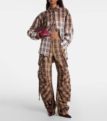 Cargohose aus Baumwollflanell | The Attico