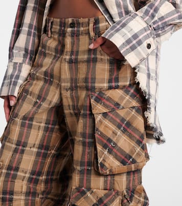 Cargohose aus Baumwollflanell | The Attico