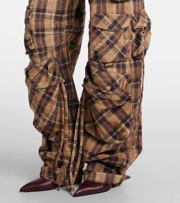 Cargohose aus Baumwollflanell | The Attico