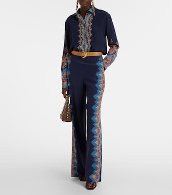 Bedrucktes Hemd aus Crêpe de Chine aus Seide | Etro