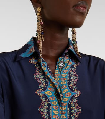 Bedrucktes Hemd aus Crêpe de Chine aus Seide | Etro