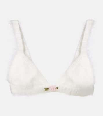 Bralette aus einem Mohairgemisch | Alessandra Rich