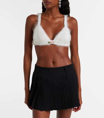 Bralette aus einem Mohairgemisch | Alessandra Rich