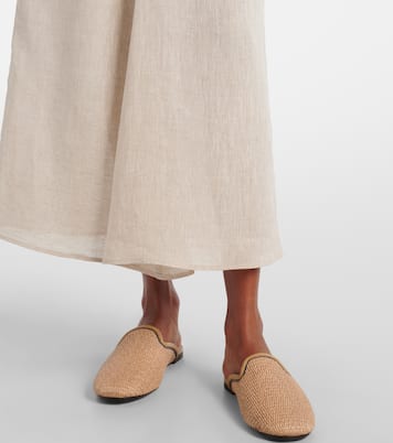 Monili linen maxi skirt | Brunello Cucinelli