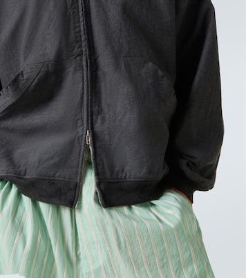 Trompe l-œil denim hoodie | Balenciaga