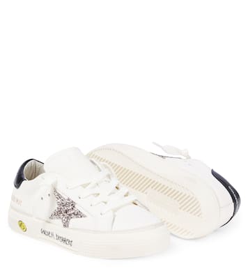 Sneakers May aus Leder mit Glitter | Golden Goose Kids