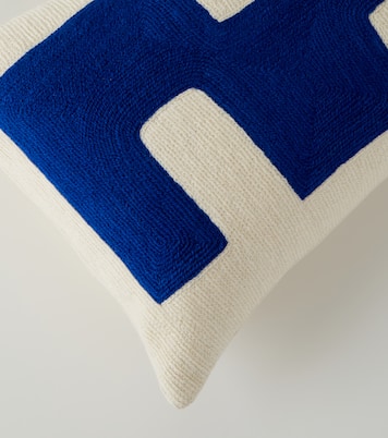 Ojai Blocks wool and cotton cushion | Jonathan Adler