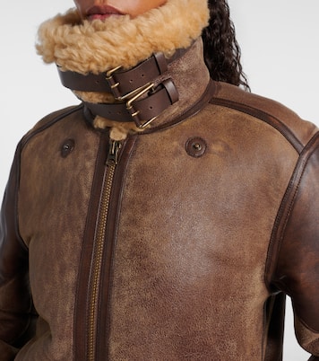 Lederjacke mit Shearling | Ralph Lauren Collection