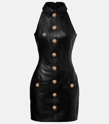 Minikleid aus Leder | Balmain