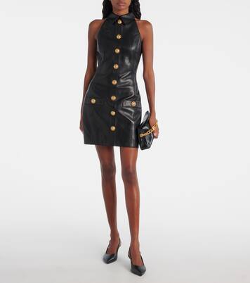 Minikleid aus Leder | Balmain