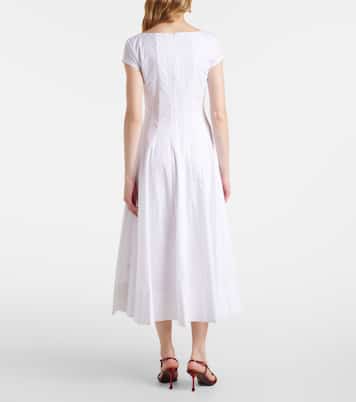 Abito midi Wells a pieghe | Staud