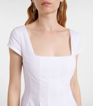 Abito midi Wells a pieghe | Staud