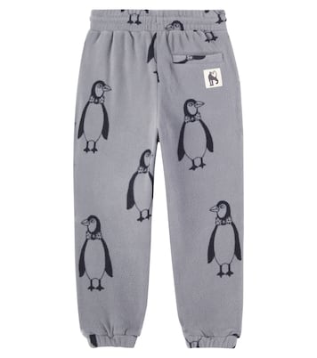 Penguin printed fleece sweatpants | Mini Rodini