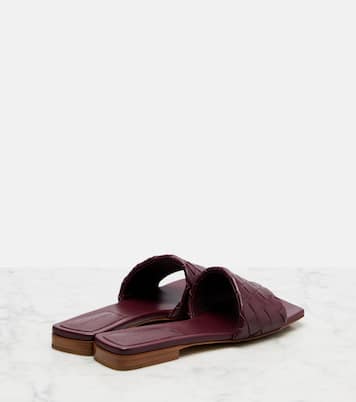 Parco Intrecciato leather slides | Bottega Veneta