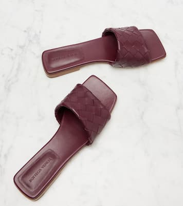 Parco Intrecciato leather slides | Bottega Veneta