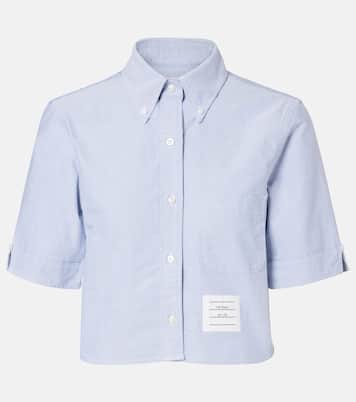 Cropped cotton shirt  | Thom Browne