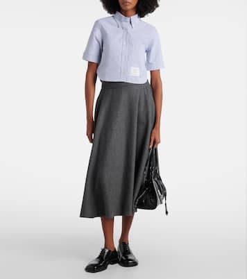 Cropped cotton shirt  | Thom Browne