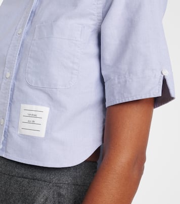 Cropped cotton shirt  | Thom Browne
