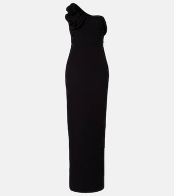 Floral asymmetric corset gown | Roland Mouret