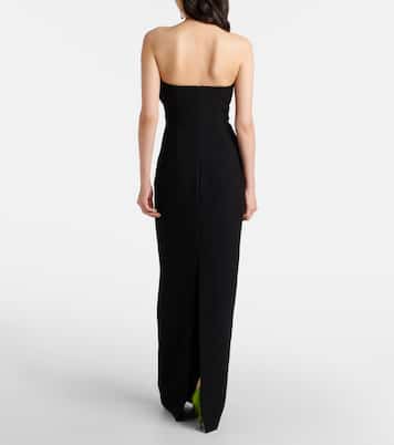 Floral asymmetric corset gown | Roland Mouret