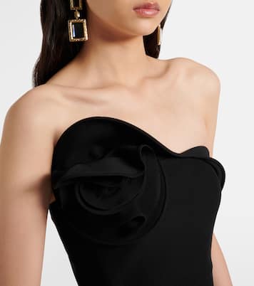 Floral asymmetric corset gown | Roland Mouret